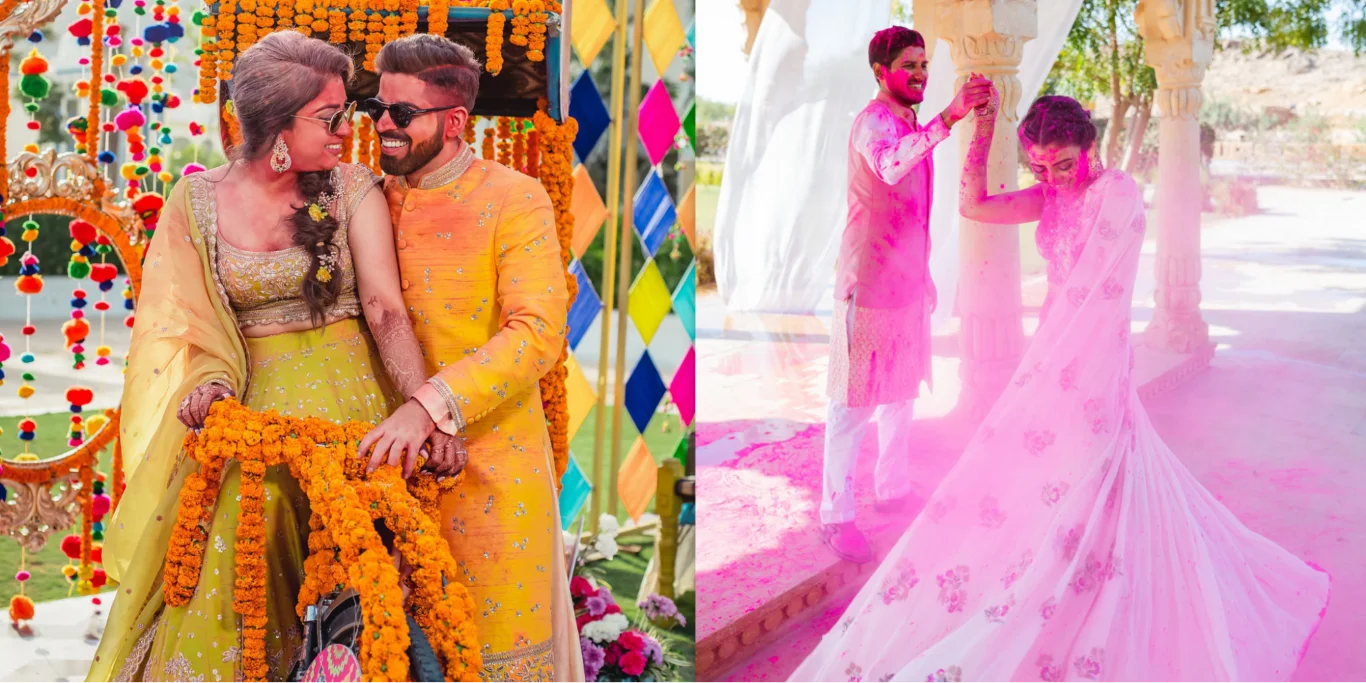 Love in Full Color: Capturing Holi-Themed Wedding Moments